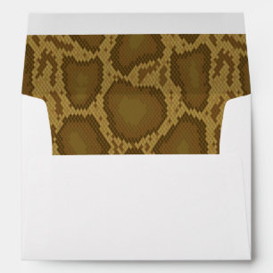 Snake skin, reptile pattern envelope