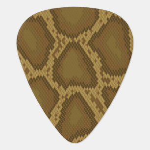 Snake skin, reptile pattern guitar pick