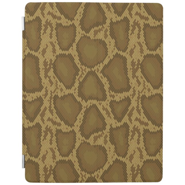 Snake skin, reptile pattern iPad smart cover (Front)