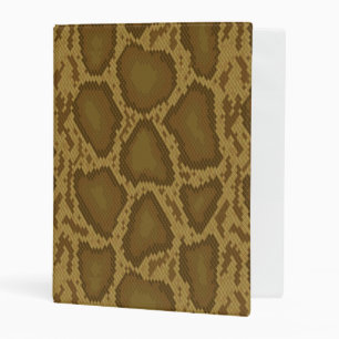Snake skin, reptile pattern mini binder