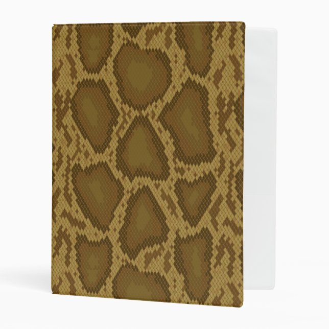 Snake skin, reptile pattern mini binder (Front/Inside)