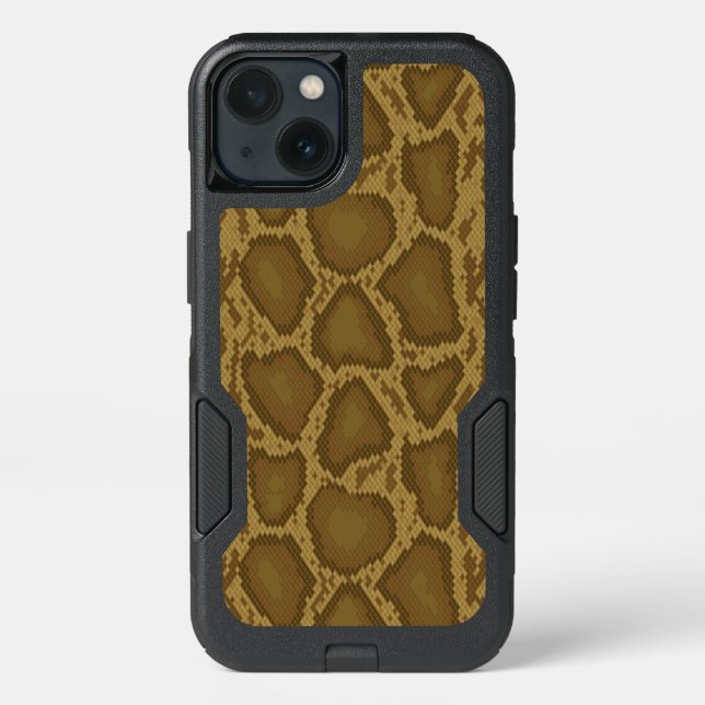 Snake skin, reptile pattern otterbox iPhone case (Back)