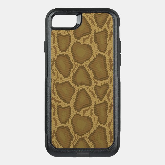 Snake skin, reptile pattern otterbox iPhone case (Back)