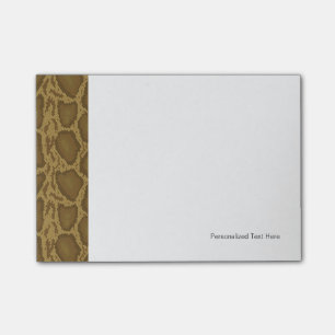 Snake skin, reptile pattern post-it notes