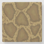 Snake skin, reptile pattern stone coaster