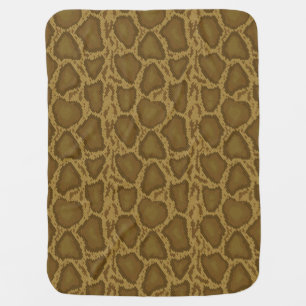 Snake skin, reptile pattern swaddle blanket