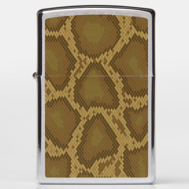 Snake skin, reptile pattern zippo lighter (Front)
