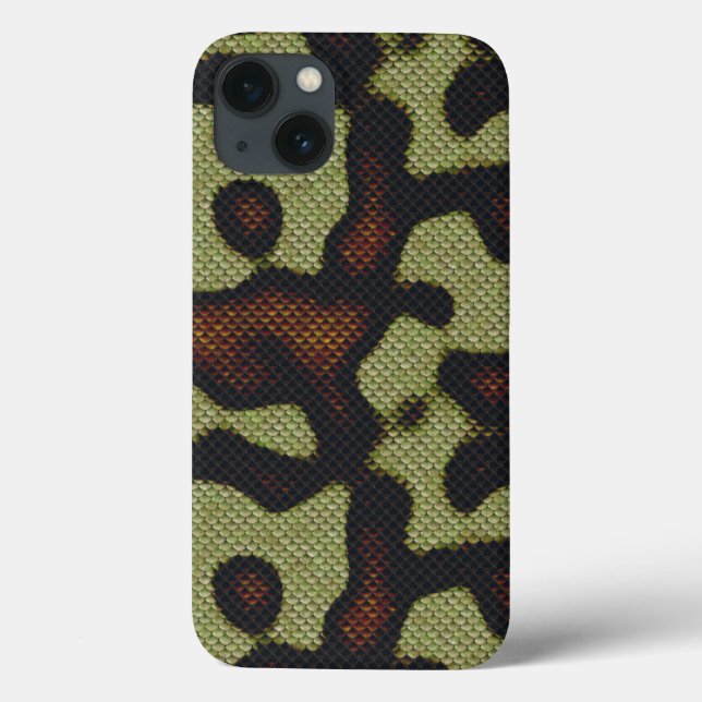 Snake-skin Scales Camouflage Nature Pattern Case-Mate iPhone Case (Back)