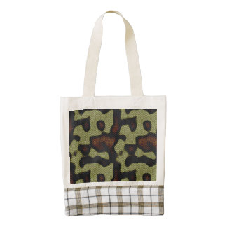 Snake-skin Scales Camouflage Nature Pattern Zazzle HEART Tote Bag