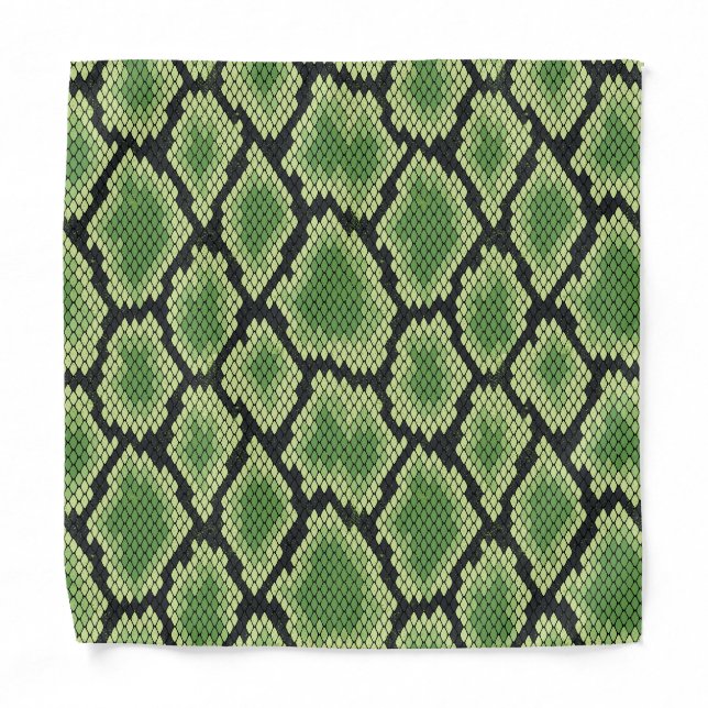 Snake skin, snake pattern, desert pattern bandana (Front)
