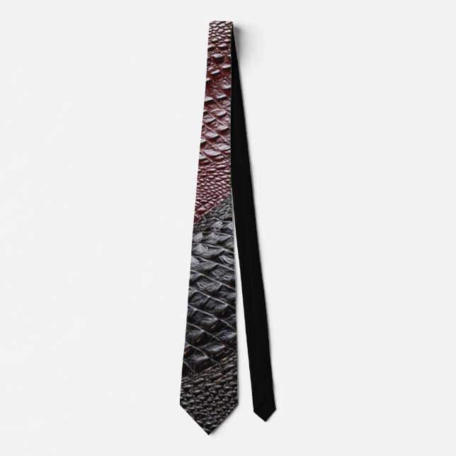 Snake Skin Texture Neck Tie (Front)