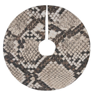 Snake skin: textured background. brushed polyester tree skirt