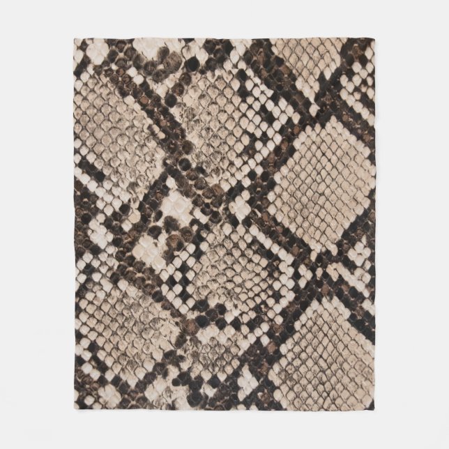 Snake skin: textured background. fleece blanket (Front)