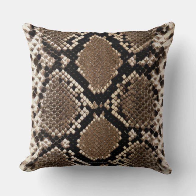 Snake Skin Throw Pillow (Front)