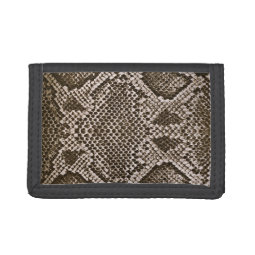 Snake skin tri-fold wallet | Zazzle