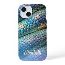 Snake skin violet and blue ombre design