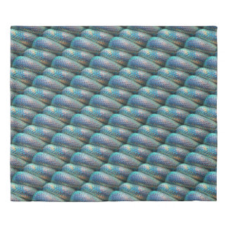 Snake skin violet and blue ombre duvet cover