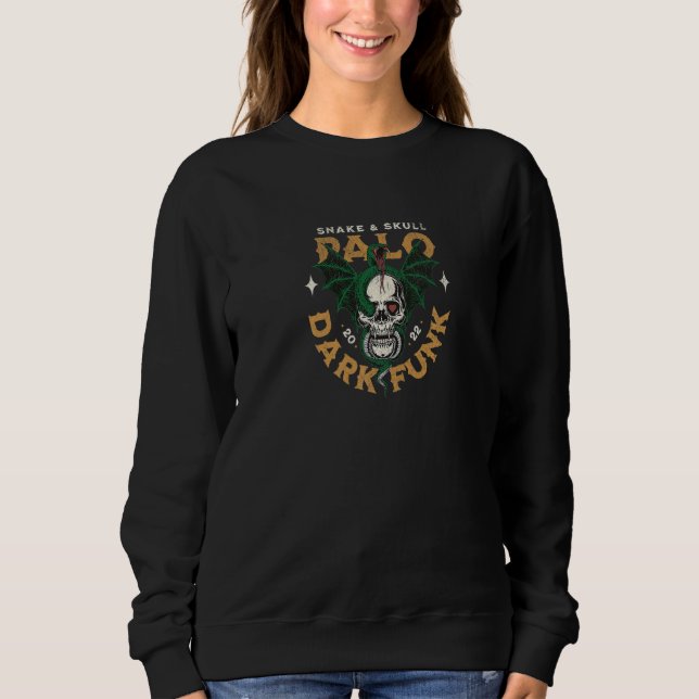 Snake & Skull Palo Dark Funk Occult Science Metaph Sweatshirt (Front)