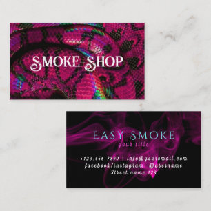 Snake Smoke Shop Business Card