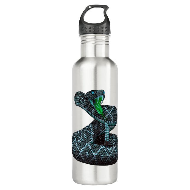 Snake Stainless Steel Water Bottle (Front)