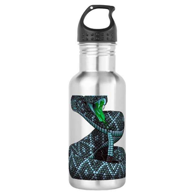 Snake Stainless Steel Water Bottle (Front)