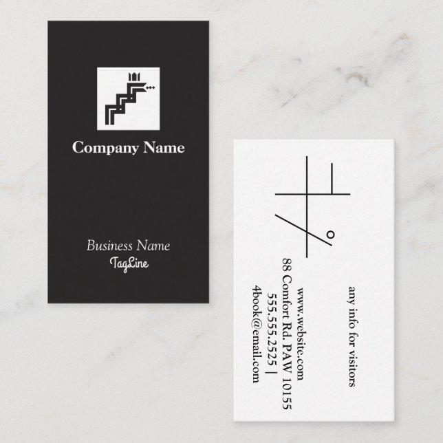 Snake Symbol Business Card (Front/Back)