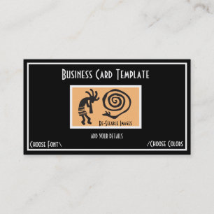 Snake Symbol KoKopelli Logo Business Card