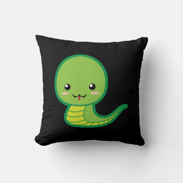 Snake Throw Pillow (Front)