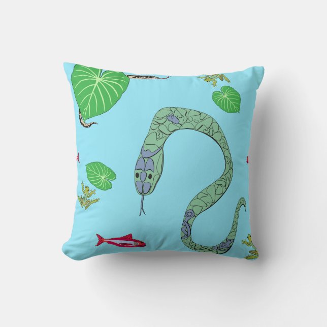 Snake Throw Pillow (Front)