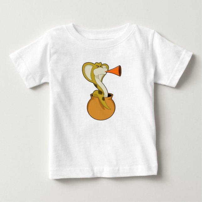 Snake Trumpet Music Baby T-Shirt (Front)