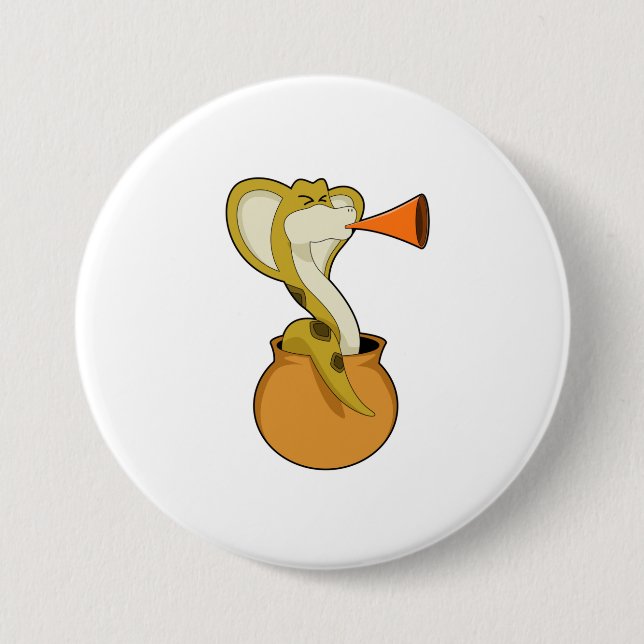 Snake Trumpet Music Button (Front)