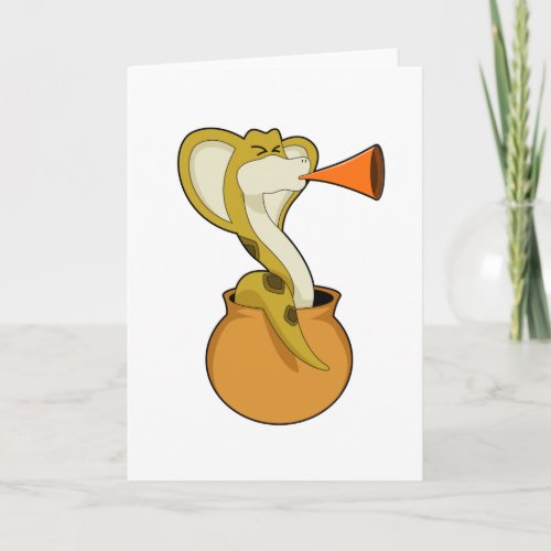 Snake Trumpet Music Card