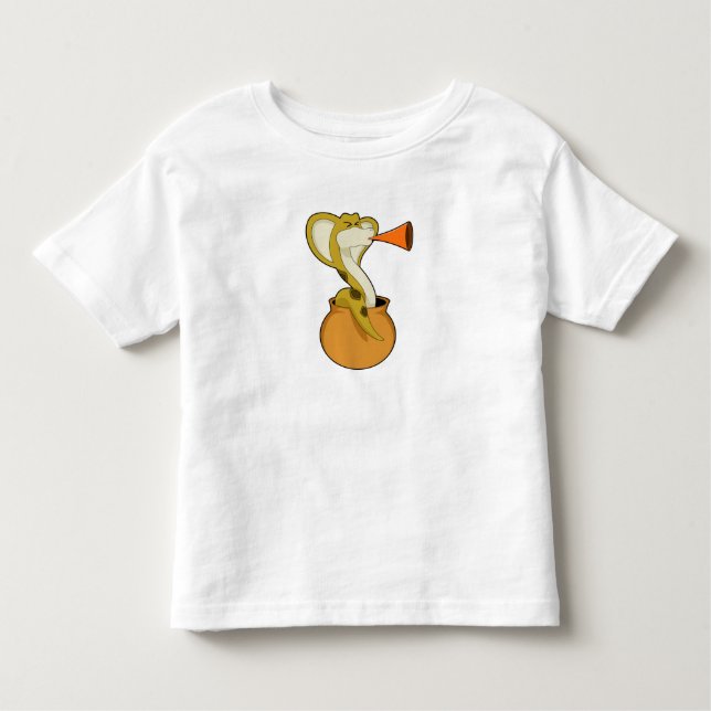 Snake Trumpet Music Toddler T-shirt (Front)