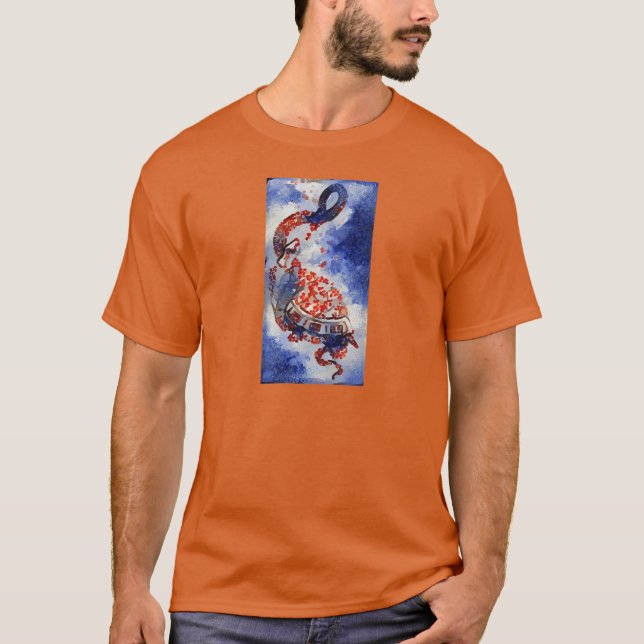 Snake & Turtle qigong design -  T-Shirt (Front)