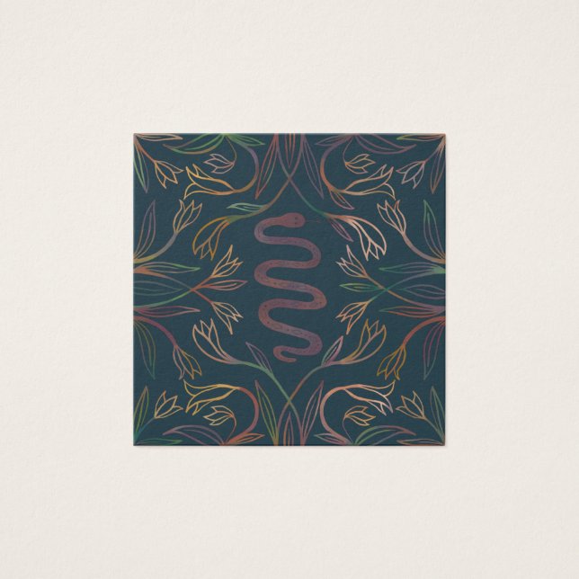 Snake Vines Earring Necklace Jewelry Display Card (Front)