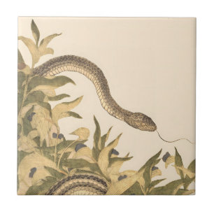 Snake Vintage Cream Ceramic Tile