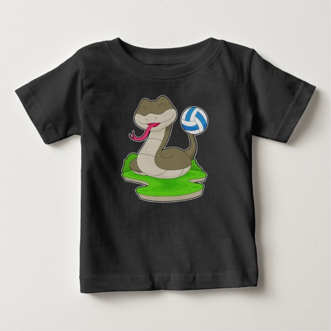 Snake Volleyball player Volleyball Baby T-Shirt (Front)