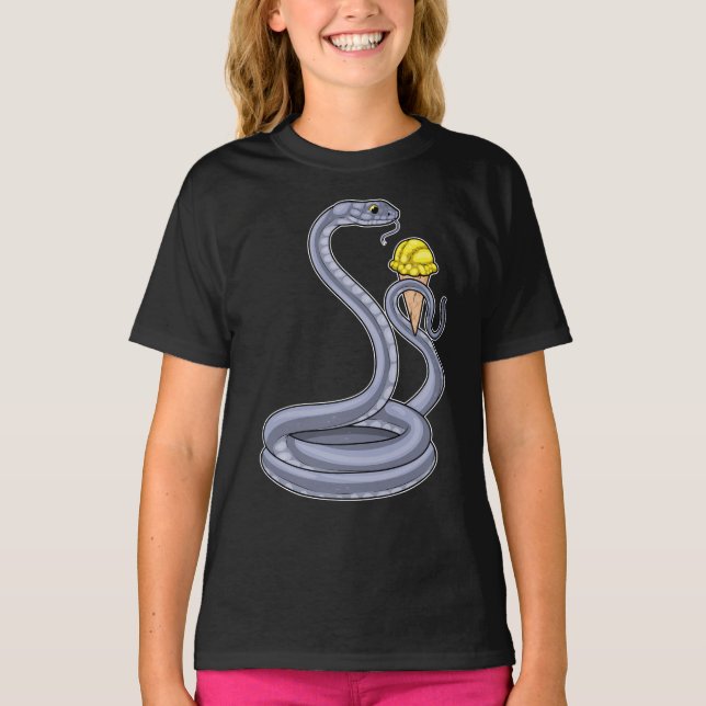 Snake Waffle ice cream T-Shirt (Front)