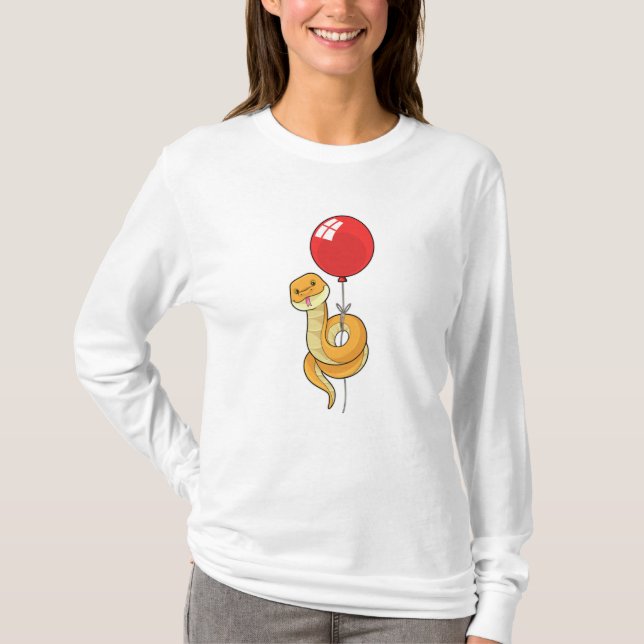 Snake with Balloon T-Shirt (Front)