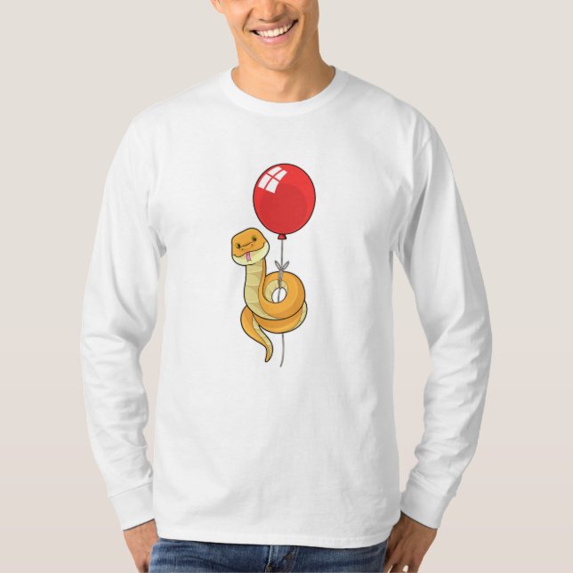 Snake with Balloon T-Shirt (Front)