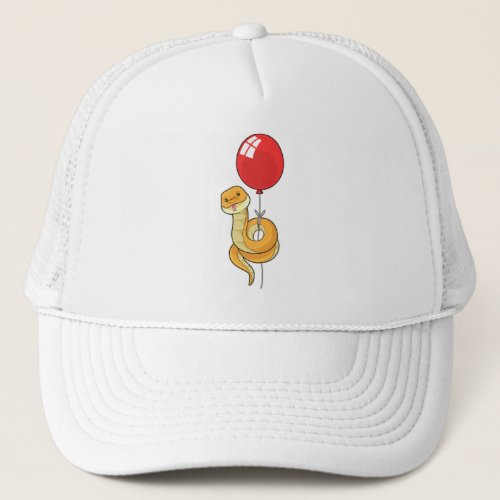 Snake with Balloon Trucker Hat