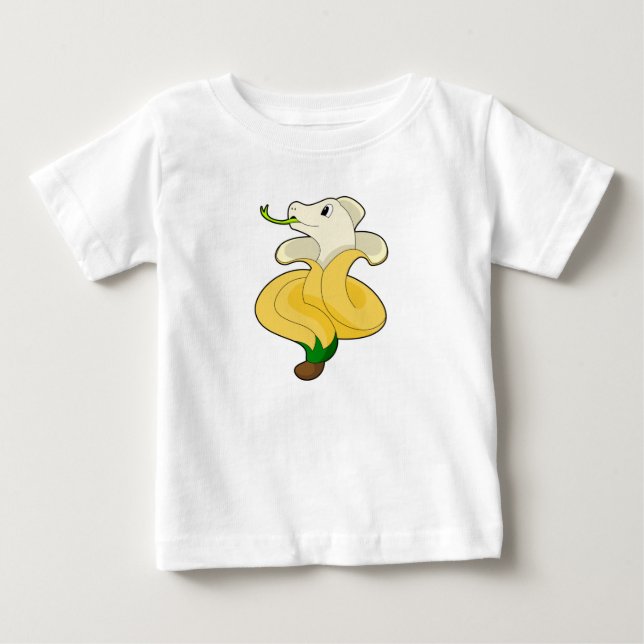 Snake with Banana Baby T-Shirt (Front)