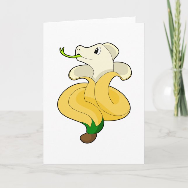 Snake with Banana Card (Front)
