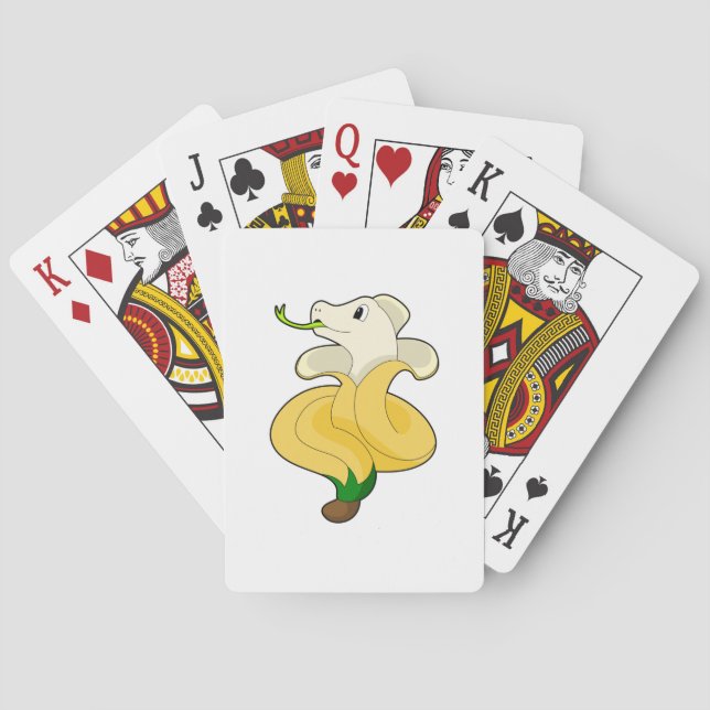 Snake with Banana Poker Cards (Back)