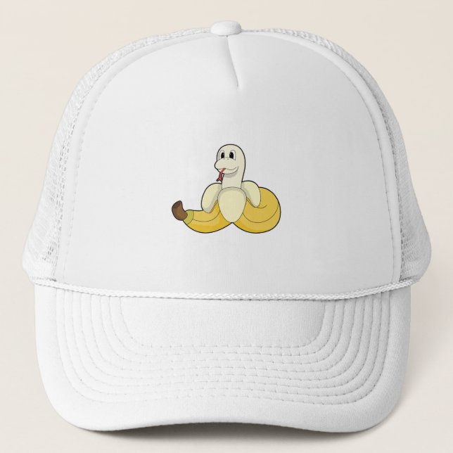Snake with Banana Trucker Hat (Front)