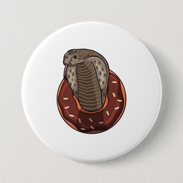 Snake with Donut Button (Front)