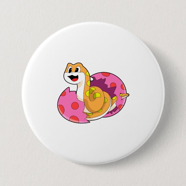 Snake with Egg Button (Front)