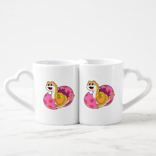 Snake with Egg Coffee Mug Set