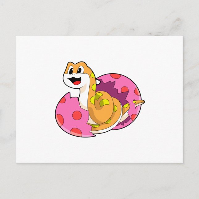 Snake with Egg Postcard (Front)