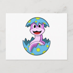 Snake with Egg shell Postcard